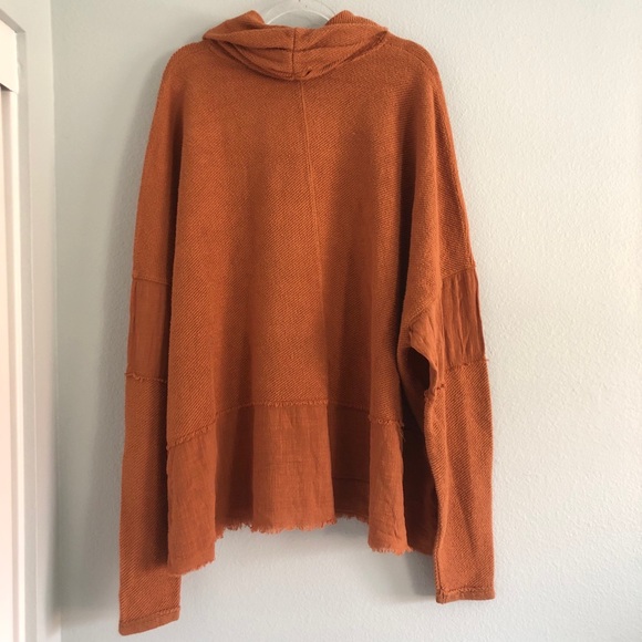 SOLD✨New FREE PEOPLE Copper Oversized Tunic Sweater - Picture 3 of 4